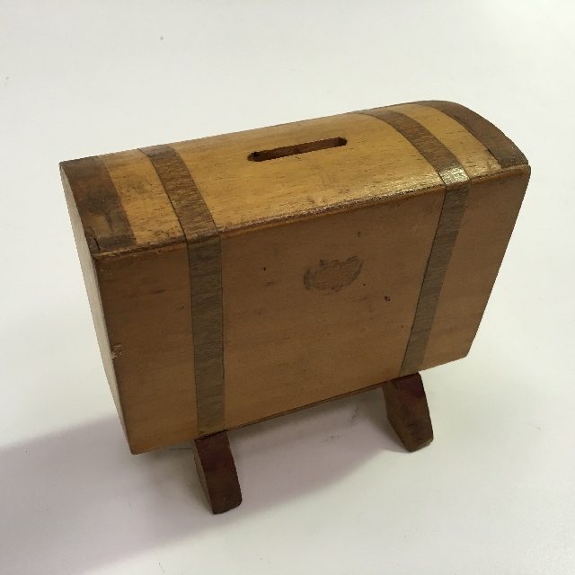 MONEY BOX, Small Wooden